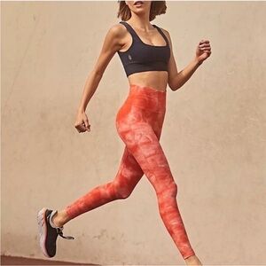 Good karma FP Movement by Free People Orange Tie-Dye High-Rise Leggings